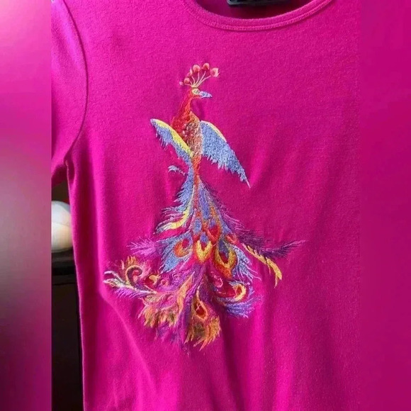 NWT Lauren Hot pink t-shirt women’s size M - Picture 5 of 8